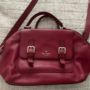 Kade Spade Maroon Shoulder Bag
